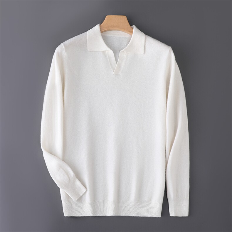 2025时尚百搭简约保暖舒适男士海欧领羊毛衫，男装羊毛衫，牧圣羊绒