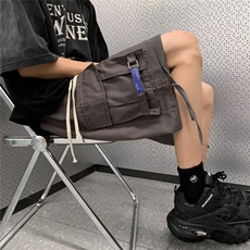 W260-P40工装休闲裤短裤夏季多口袋港风裤子，男装牛仔裤，星座911-1