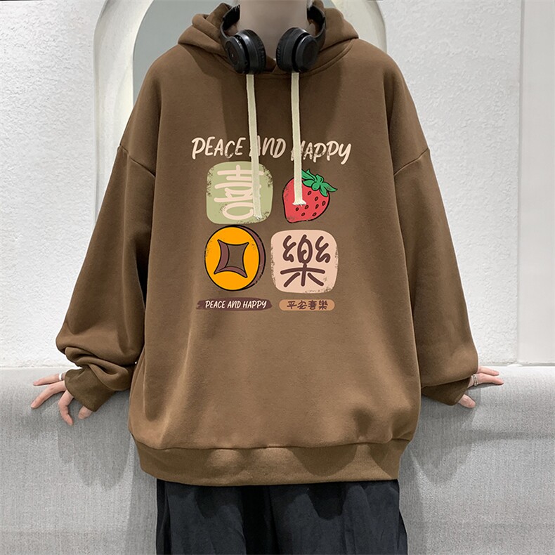 纯棉连帽卫衣男大码运动帽衫宽松薄WY2322-P35加绒款-P40,男装卫衣,电商A040