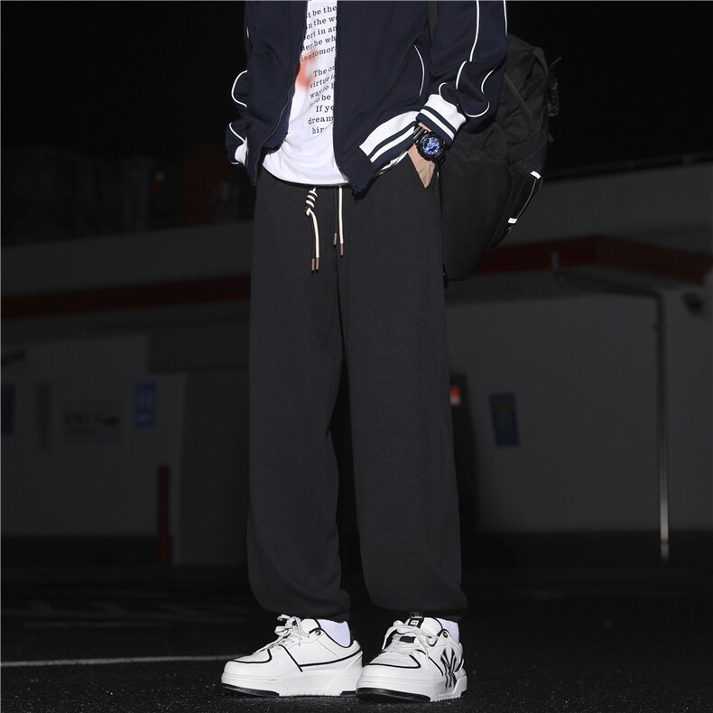 秋季宽松百搭束脚卫裤男士运动裤男新款潮牌休闲长裤K926-特批-32,男装休闲裤,星座718-1