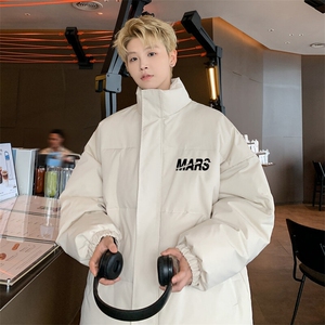 ！2025秋冬新款男士立领棉衣百搭字母棉服外套MY308特P55图片