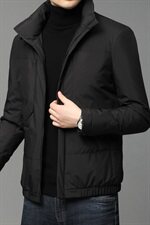 B20286钱塘2020-1冬季男士羽绒服针织袖高端90白鸭绒P245，男装羽绒服，钱塘207-1
