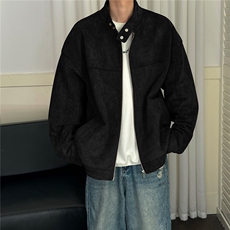 现货潮牌男士麂皮绒夹克外套日系痞帅A351-AJ2640-P125控199，男装夹克，电商A351