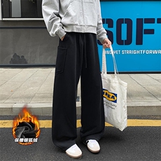 保暖银狐绒重磅400g华棉男大码休闲弯刀裤K24031J加绒-特P45控88，男装棉衣，电商A001-1