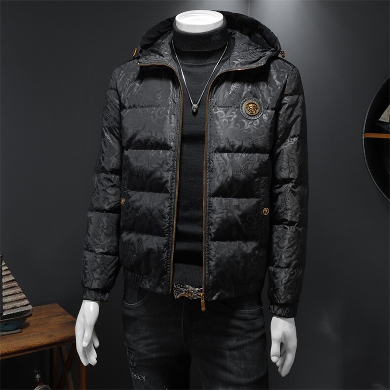 7390冬季新款羽绒服男白鸭绒连帽休闲保暖外套P320,男装羽绒服,钱塘2010A