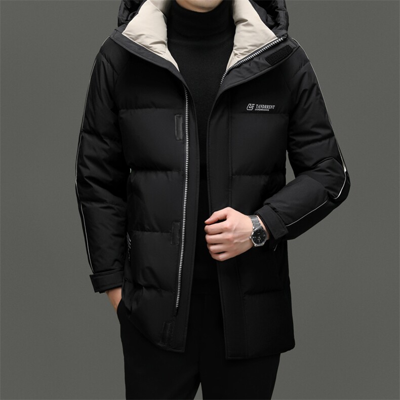 男装羽绒服YR2255继续2025冬现货中长款一手长鹅绒151g,男装羽绒服,钱塘207-1
