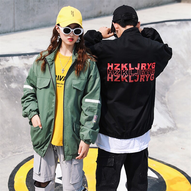 709-JK51-P85 20秋款 情侣宽松休闲工装外套潮牌百搭夹克男图片