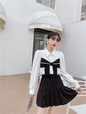 2022春季立体玫瑰花蝴蝶结小衫，其它，贻思茗