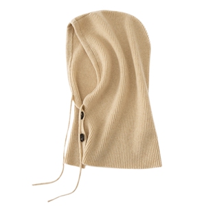 35%山针织帽女秋冬防寒保暖遮耳包头纯色帽子图片