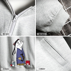 TK6014-P85开衫连帽卫衣套装男运动套装两件套网格挂拍，男装休闲套装，电商A040A