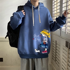 连帽卫衣男大码胖子帽衫大号运动服WY2415-P35，男装卫衣，电商A040