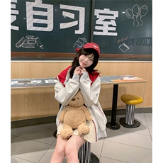 5554-P58原版做工刺绣纯棉华棉复合休闲卫衣薄款/加绒，女装卫衣/绒衫，星座617A-2