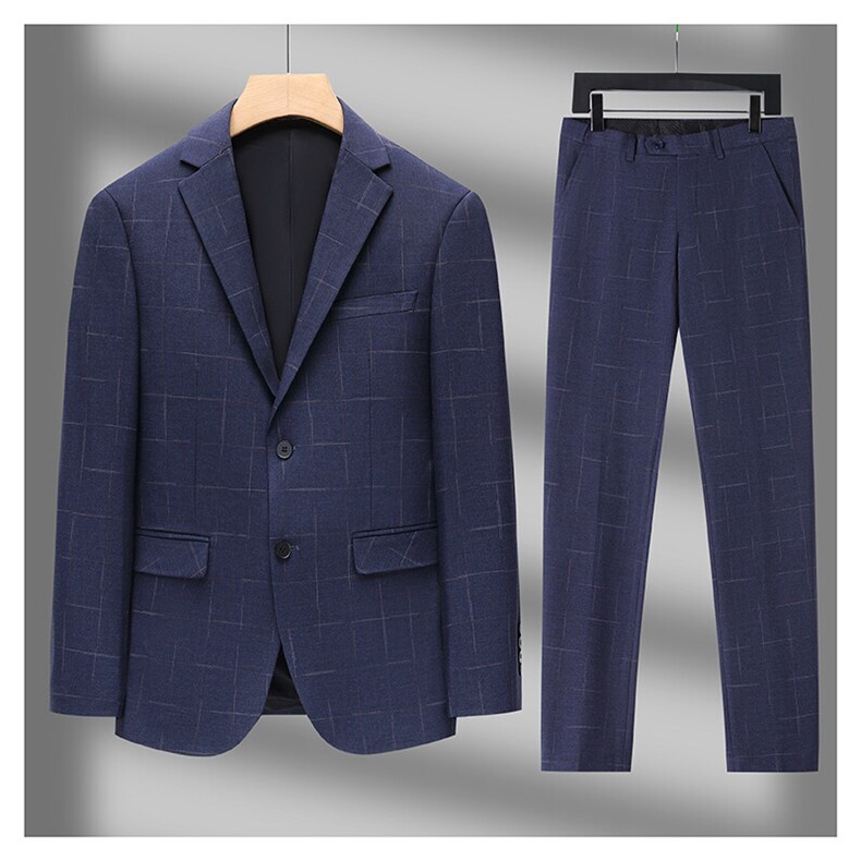 GDN5456四季款新款男士礼服西装修身商务休闲男装西服两件套装,男装西服套装,电商B360