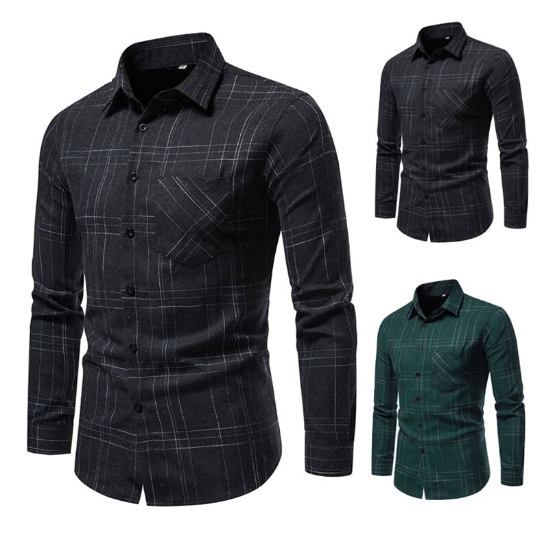 潮神2025春季主推彩色格子潮流简约时尚风青少年帅气衬衫，男装衬衫，星座1502