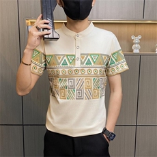 PL114-P35男士短袖t恤翻领polo衫潮流韩版纯棉半袖体恤潮牌男装，男装Polo衫，电商D310B