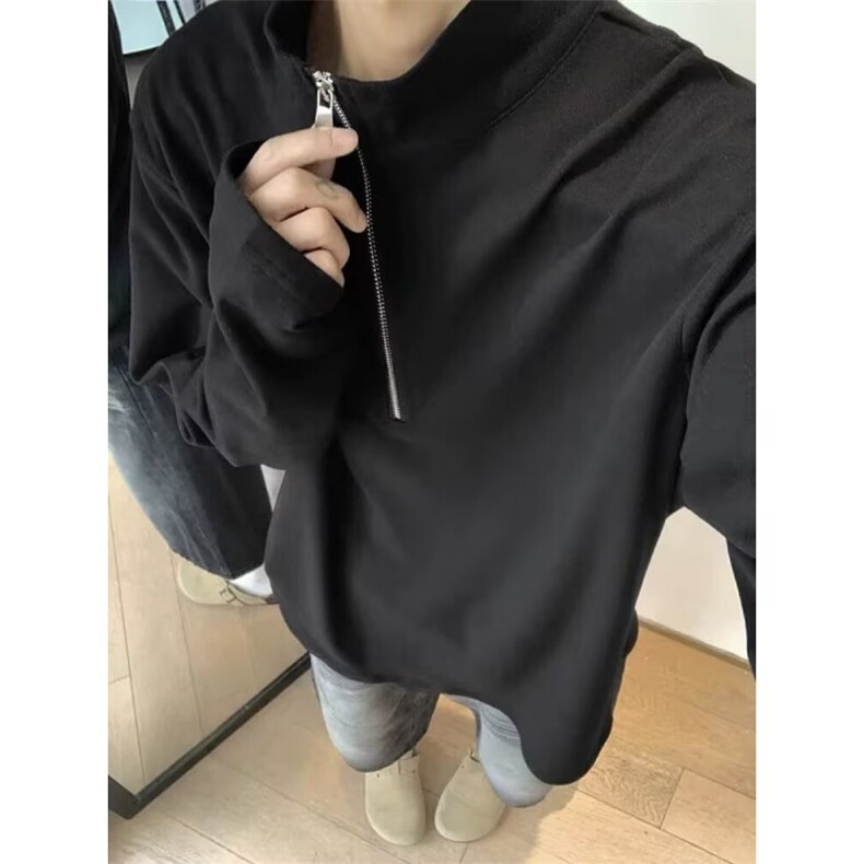 JY750-P38高密德绒拉链打底衫网图,男装T恤,星座1501-3