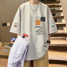 华夫格t恤男短袖男大码五分袖酒店风HT73121-P22，男装T恤，电商A040