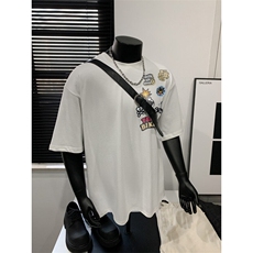XZ809A/PPVV21/P20/控38重磅印花美式复古圆领T恤，男装T恤，星座809A(原222-1)