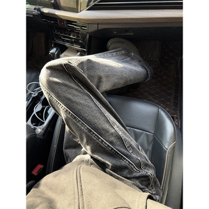 B221 美式ins高街暗黑小众修身微喇牛仔裤LK24415-特P45控78图片
