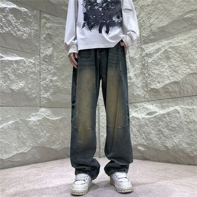 美式牛仔裤男款秋季长裤潮 Y9064 P43图片