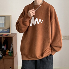 23秋冬季半高领毛衣加绒毛衣针织衫M3350-P45限68加绒55，男装针织衫/毛衣，电商B370