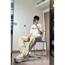 24ins春夏季简约时尚百搭速干休闲直筒裤-BK2404，男装休闲裤，星座1002-1