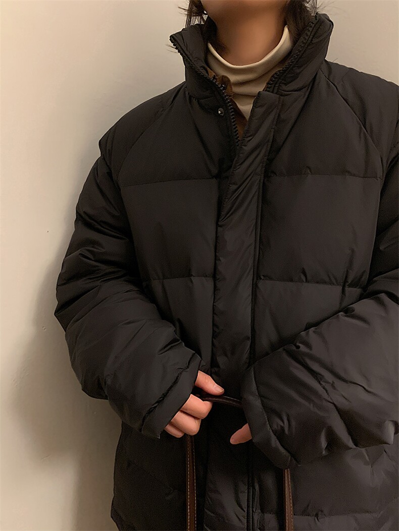 暖色大码200斤纯色白鸭绒标立领情侣男女款短款轻薄羽绒服外套,男装羽绒服,星座301D-4(原星座1004-4）