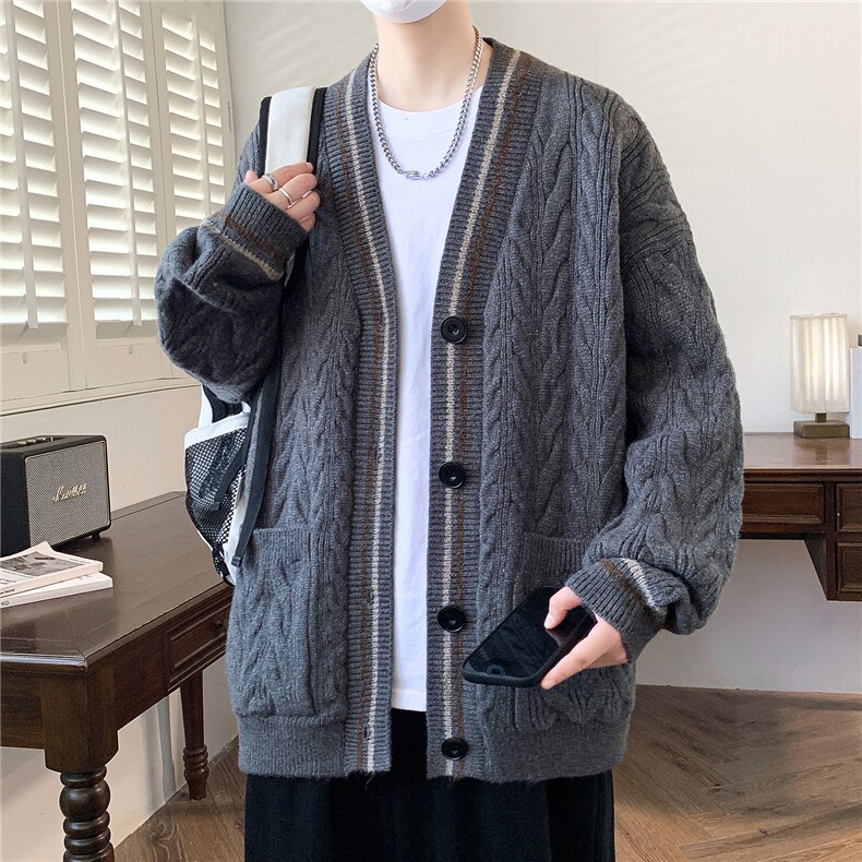 1018-1-M199-P80《新品》针织毛衣男士开衫休闲夹克外套时尚帅气,男装针织衫/毛衣,星座1018-1​