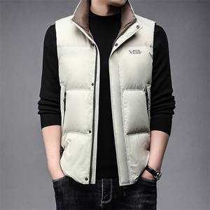 B89277锦纶面料精品90鸭绒男士羽绒服马甲舒适保暖休闲必推款式图片