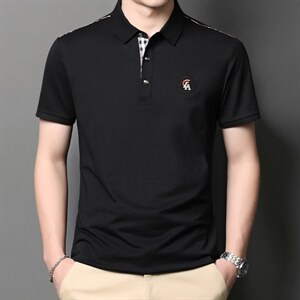 POLO衫男上衣半袖男装衣服男士体恤衫T恤潮牌休闲翻领爸爸短袖男,男装T恤,电商B212（原钱塘6029）