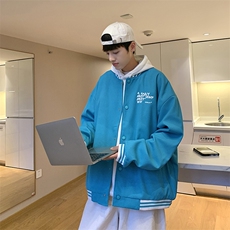 Wt160-P53华夫格撞色拼接棒球服夹克外套，男装夹克，星座1501-1