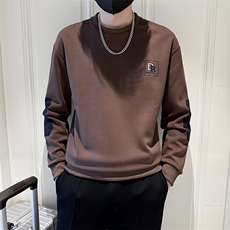 贴布字母刺绣高级感潮流撞色圆领卫衣休闲百搭上衣外套WY02-P55，女装短外套，电商D342