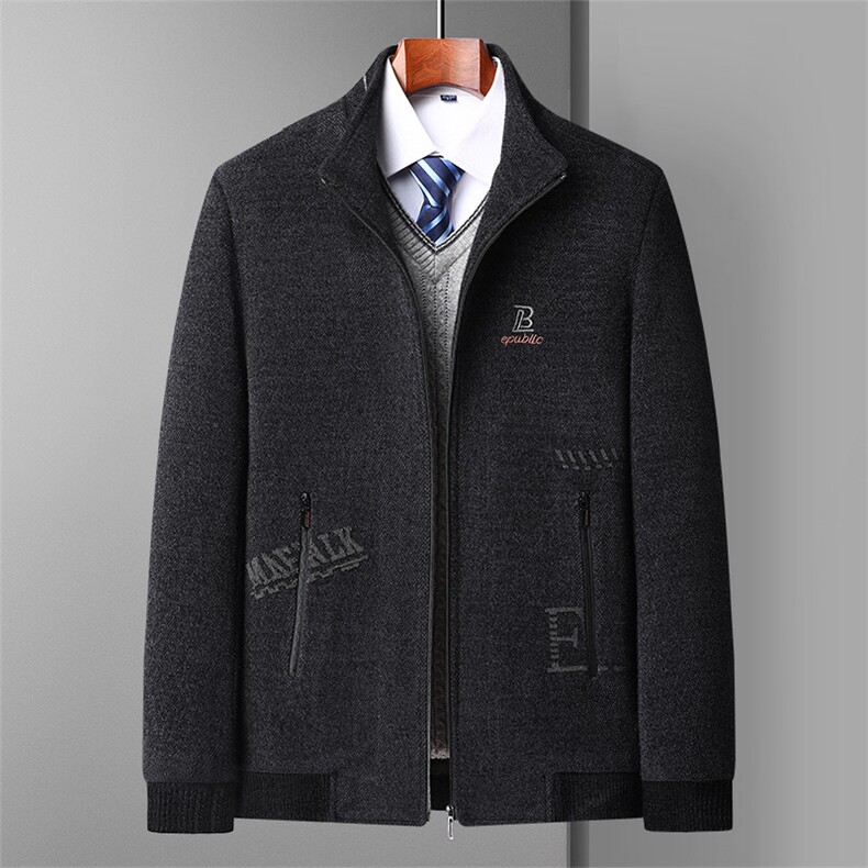 2023新款男士雪尼尔加棉加厚外套男装休闲中年衣服 BDY830-P130图片