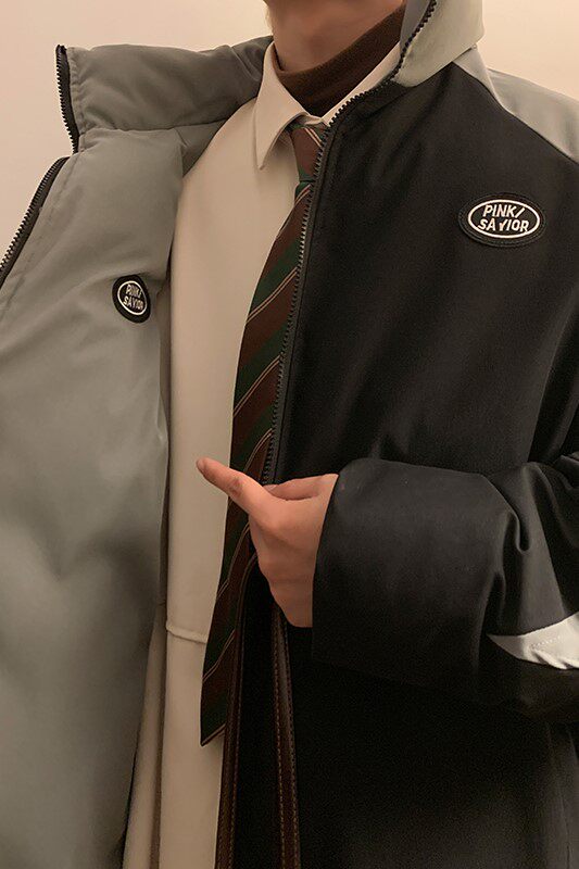 双面穿棉衣加厚外套大码棉袄港风棉服日系潮1016-1W89P128K158,男装棉衣,星座1016-1（原电商B408-1）
