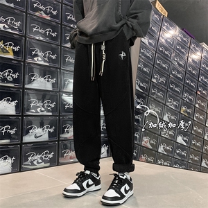 2025冬季新款欧棉绒加绒加厚保暖束脚棉裤A316-1-K1205P68控85图片