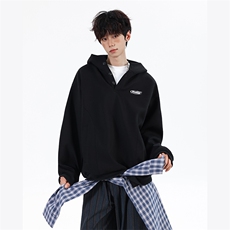 cleanfit版型春秋重磅连帽套头卫衣男女情侣外套3635-特P58，女装短外套，电商B295