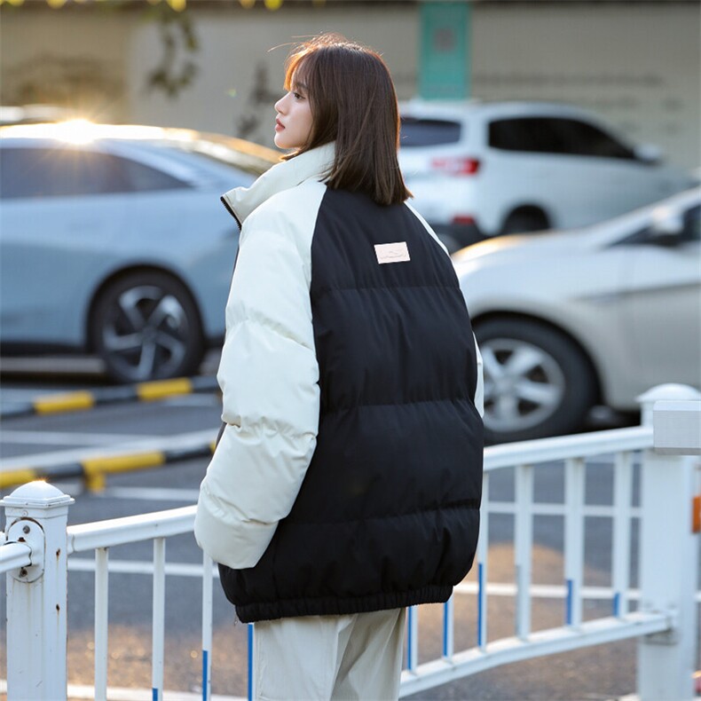 现货抖音得物可供视频三防加厚羽绒拼接棉衣外套面包棉服86626,男装棉衣,电商A486