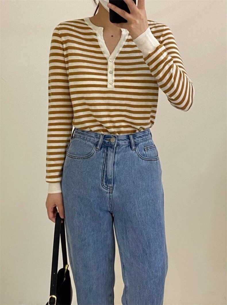 条纹百搭小衫，其它，FMV
