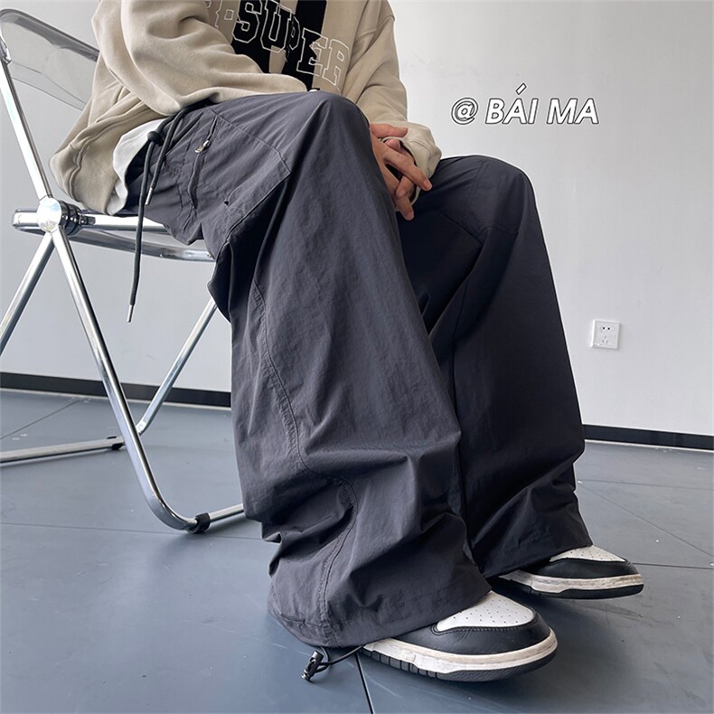 01秋季新款多口袋工装裤百搭显瘦降落伞兵裤子XZ211-1-K2348-P60,男装工装外套,星座211-1