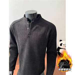 翻领高克重复合银狐绒加绒500克卫衣外套 W983/特P35 假模1图片