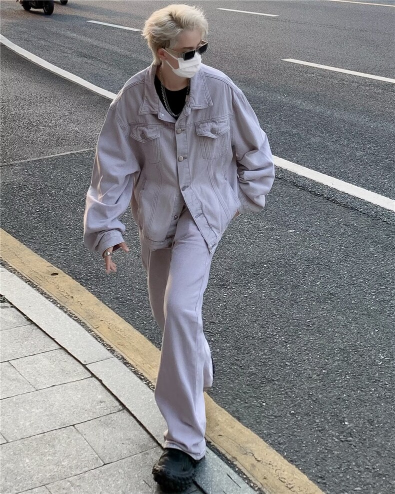秋季新款男长袖牛仔套装J3338P120,男装休闲套装,星座1116-2