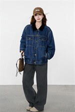 2026复古灯芯绒翻领牛仔外套百搭工装上衣2D009-2603P165控268，女装短外套，2D009