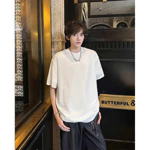 8XL-M 高品质！！特大码冰丝速干T恤男透气短袖上衣纯色DX314P25图片