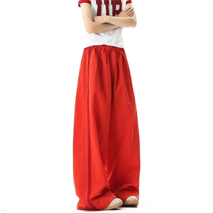美式夏季尼龙运动街舞休闲裤速干阔腿裤2 XZ502-K844-P55控79图片