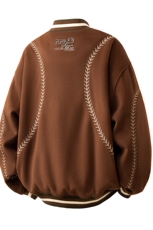 美式旗帜字母刺绣大码S-2XL夹棉聚酯纤维棒球棉衣男78156P148，男装棉衣，星座227-7