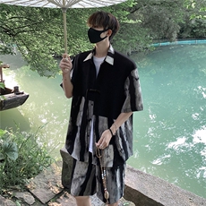 新中式套装TZ77797特P51衬衫CS77798特P33DK77055特P18套装控108，男装衬衫，星座227-7