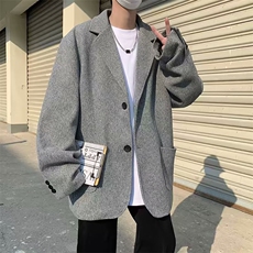 2023港风文艺长袖西装男春秋宽松潮流西服，男装西服，星座716-3
