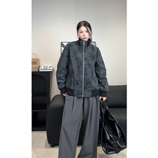 潮牌复古扎染PU皮夹克男外套痞帅立领工装棒球服25XJ55259特批75，男装夹克，电商A042