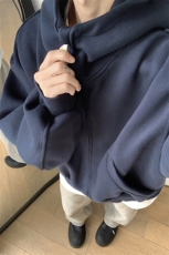 现货3秋冬加厚cleanfit美式休闲重磅480G短款开衫卫衣TTTB05-P98，男装卫衣，星座1315