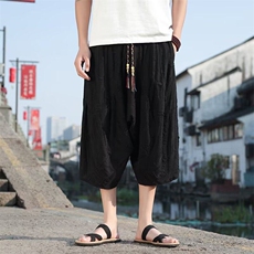 新款济公布七分裤，男装休闲裤，星座506A
